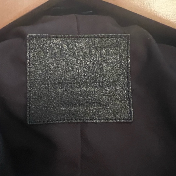AllSaints Balfern Leather Jacket - Picture 4 of 4